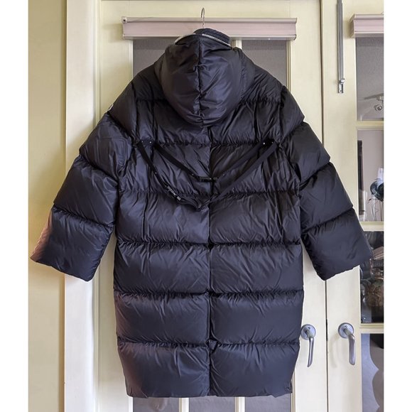 NWT authentic RICK OWENS + MONCLER F/W23 Black ‘GIMP’ DOWN COAT Size 1 Moncler - Picture 2 of 16